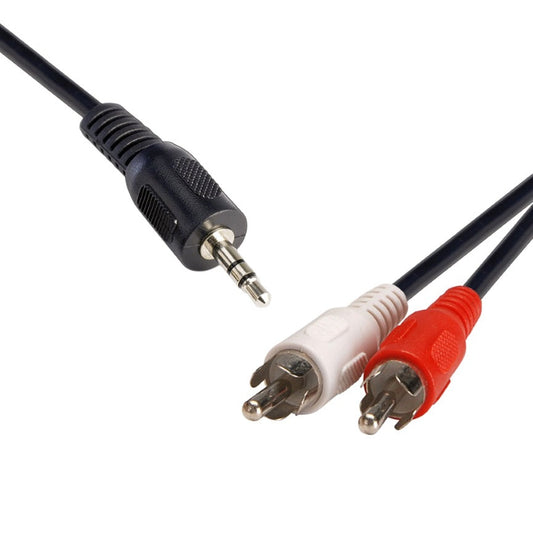 8WARE 3.5 Streo Plug to 2 x RCA Plug 2m | Auzzi Store