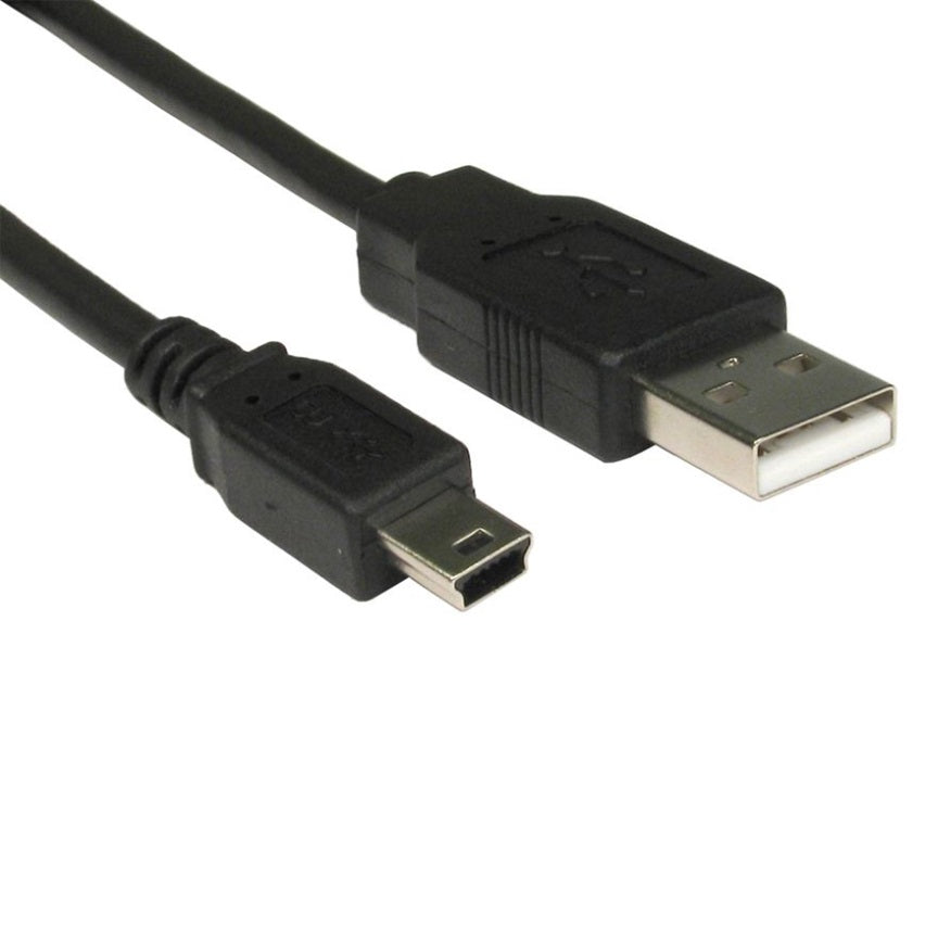 8WARE 8Ware USB 2.0 Cable 1m A Male to Mini B Black | Auzzi Store