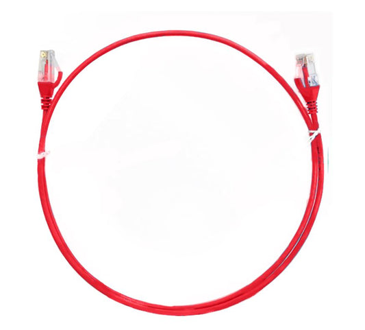 8WARE CAT6 Ultra Thin Slim Cable 20m - Red Color Premium RJ45 Ethernet Network LAN UTP Patch Cord 26AWG | Auzzi Store