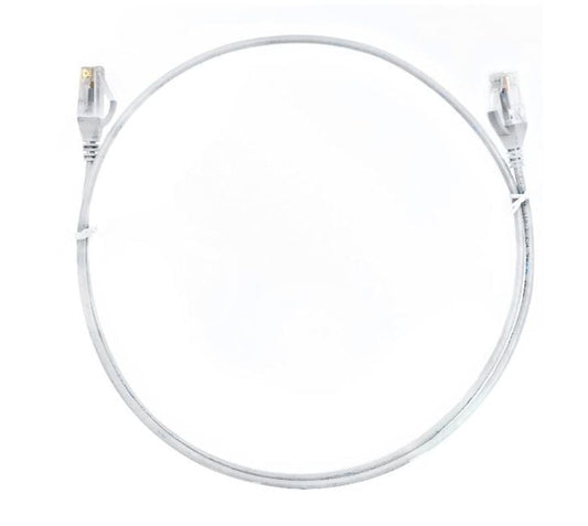 8WARE CAT6 Ultra Thin Slim Cable 3m / 300cm - White Color Premium RJ45 Ethernet Network LAN UTP Patch Cord 26AWG for Data Only, not PoE | Auzzi Store