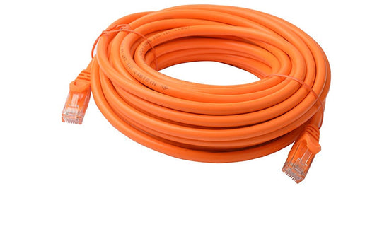 8WARE Cat6a UTP Ethernet Cable 10m Snagless Orange | Auzzi Store