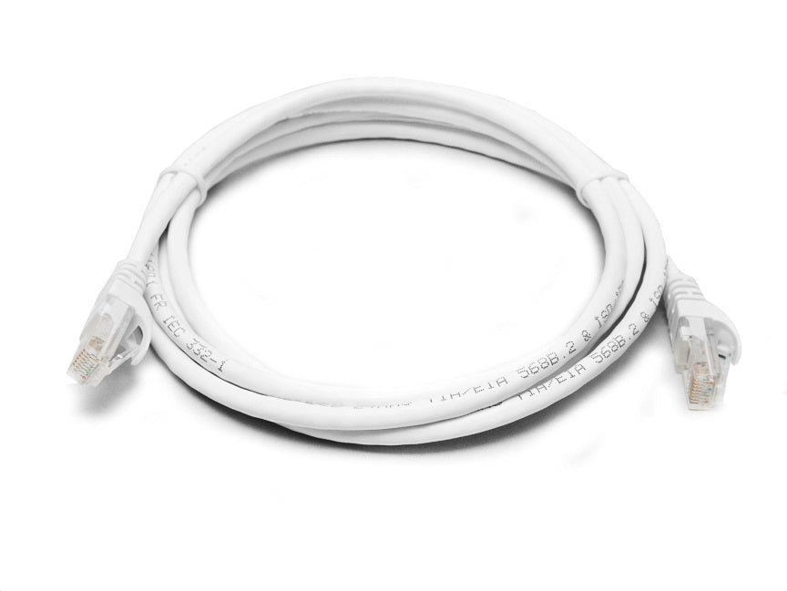 8WARE Cat6a UTP Ethernet Cable 1m Snagless White | Auzzi Store