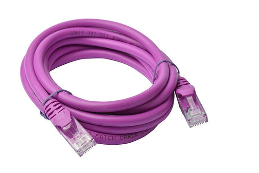 8WARE Cat6a UTP Ethernet Cable 2m Snagless Purple | Auzzi Store
