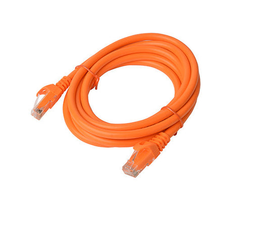 8WARE Cat6a UTP Ethernet Cable 3m Snagless Orange | Auzzi Store