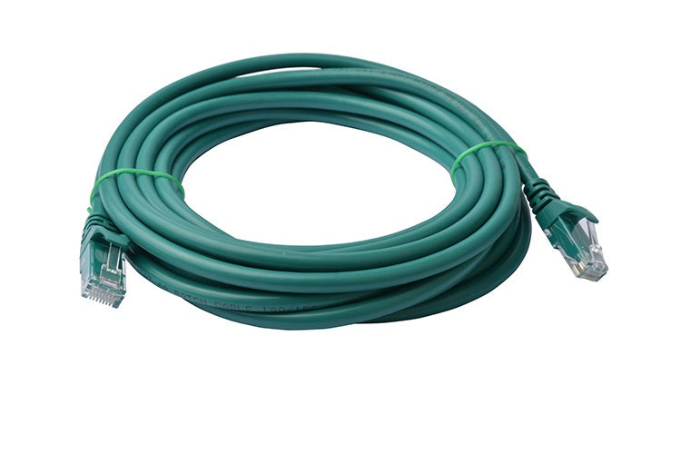 8WARE Cat6a UTP Ethernet Cable 5m Snagless Green | Auzzi Store