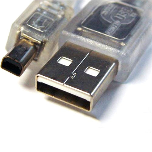 8WARE USB 2.0 Cable 3m A to B 4-pin Mini Transparent Metal Sheath UL Approved | Auzzi Store