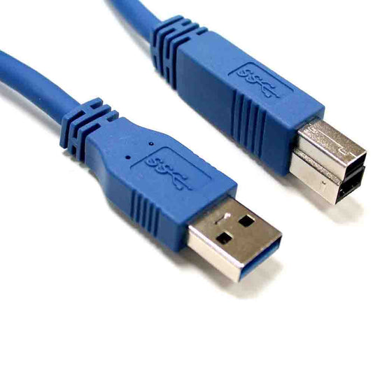 8WARE USB 3.0 Cable 1m A to B Male to Male Blue | Auzzi Store