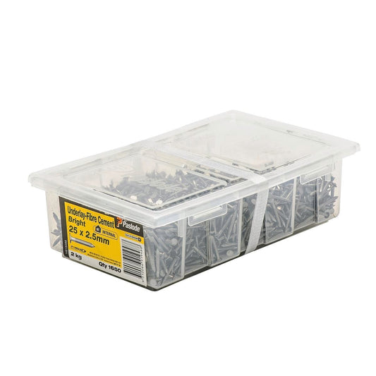 Paslode Annular Underlay Nails 25mm 2.5mm Bright Steel 1650 Pack - Auzzistore
