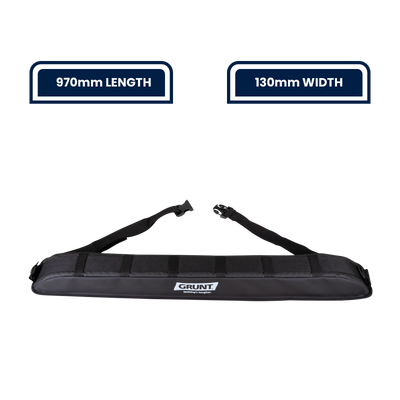 Grunt Soft Roof Rack Cargo Protector - 100cm - Black - Weatherproof, Non-Scratch