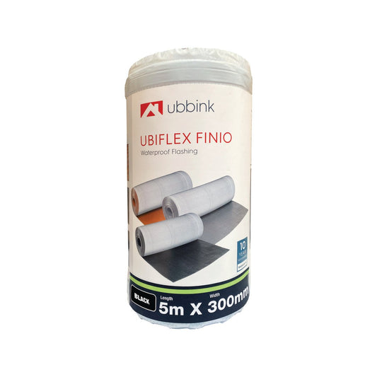 Cagroup Ubiflex Finio Flashing 300mm x 5m - Black - Lead-Free Waterproof - Auzzistore