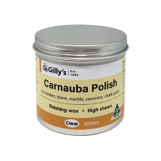 Gilly S Carnauba Polish - 200ml - Beeswax - High Sheen Finish