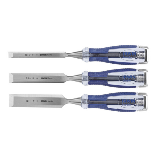 Irwin Marples High Impact Chisel Set 3 Piece - 160mm x 40mm x 340mm - Durable – view 2 - Auzzistore