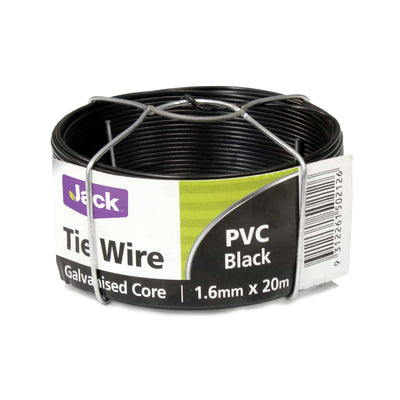 Jack PVC Coated Tie Wire - 1.6mm x 20m - Steel - Flexible Use