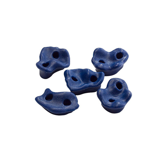 Swing Slide Climb Climbing Rocks - Pack of 5 - PE Plastic - Blue