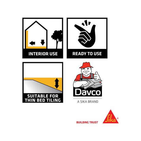 Davco Premixed Tile Adhesive - 1L - Acrylic - Internal Use – view 2 - Auzzistore