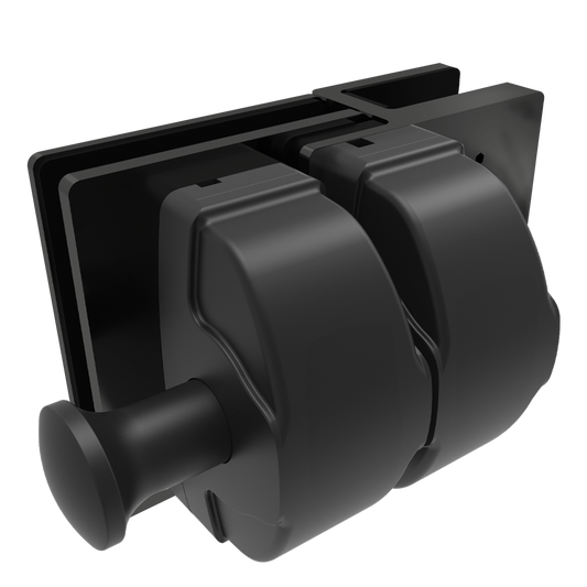 Protectoral Glass to Glass Gate Latch - 126 x 138 x 105mm - Black - Pool Safety - Auzzistore