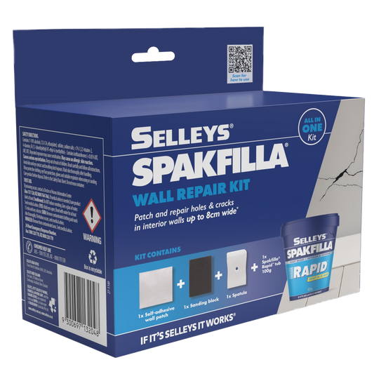 Selleys Spakfilla Wall Repair Kit - 100g - Fast-Drying Lightweight Filler - White - Auzzistore