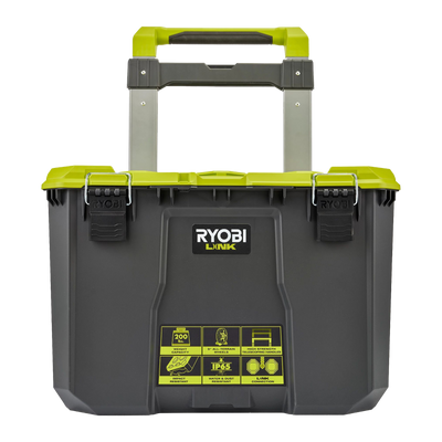 Ryobi Link Rolling Toolbox - Modular Storage Solution 508mm x 755mm - Durable, Mobile