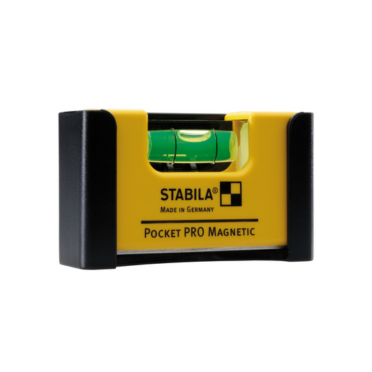 Stabila 7cm Pocket Pro Magnetic Spirit Level - Aluminium - Precision Measuring Tool - Auzzistore
