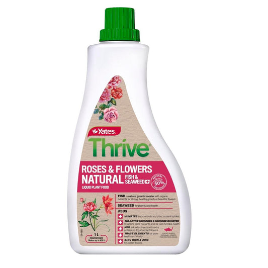 Yates Thrive Liquid Plant Food 1L Natural Roses Flowers Fertiliser - Auzzistore