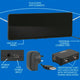 Antsig Flat Panel Indoor VHF UHF Antenna - 30dB Gain - ABS - Flexible