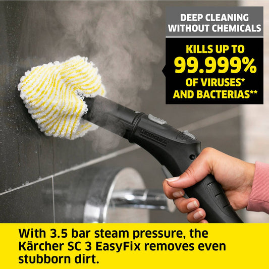 Kärcher SC3 White Steam Cleaner - 3.14kg - Quick Heat-Up - Hard Floor Kit – view 2