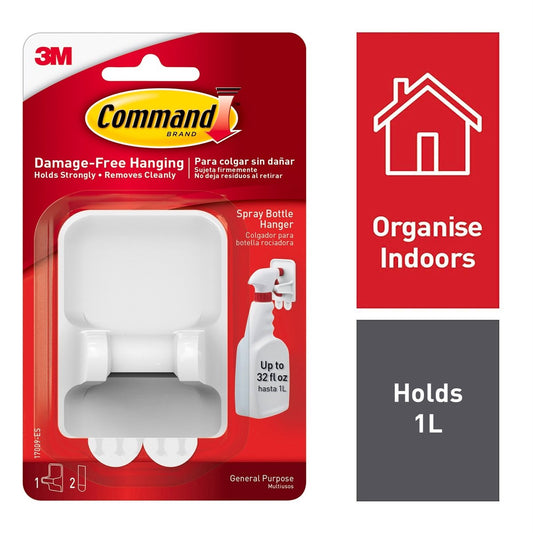 Command Adhesive Spray Bottle Hanger - 1 Pack - Plastic - Damage-Free – view 2