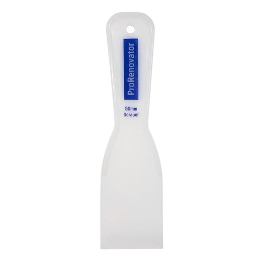 Pro Renovator 50mm Plastic Scraper - Smooth Finish - Easy Use