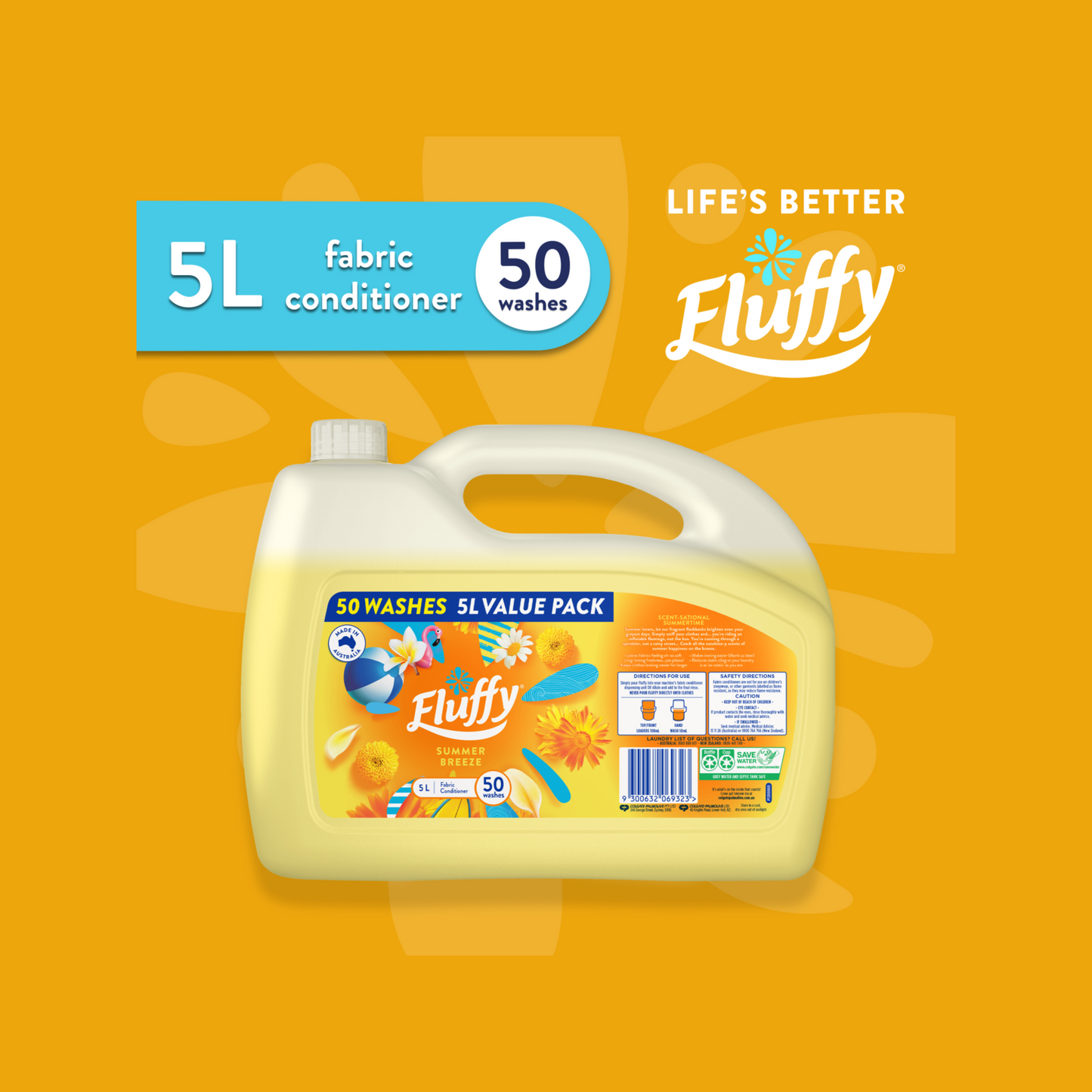 Fluffy 5L Fabric Conditioner Summer Breeze