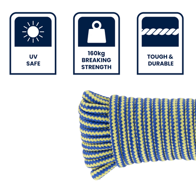 Grunt Multi Purpose Rope 6mm x 15m Polypropylene Tough Durable