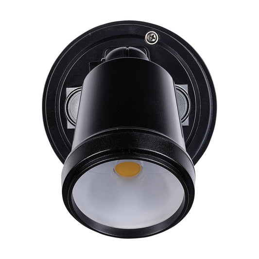 Brilliant Black Raptor III Single LED Flood Light - 800 Lumens - 10W - Black