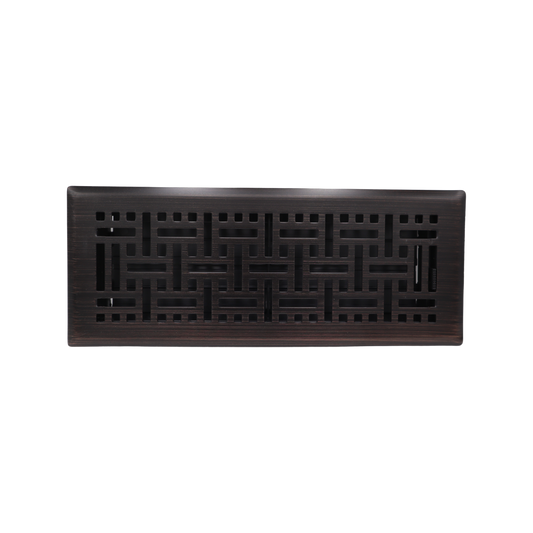 Accord Wicker Floor Register - 10 x 30cm - Electroplated Steel - Modern Design - Auzzistore