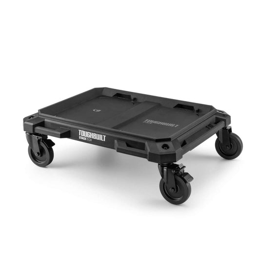 Toughbuilt Stacktech 4 Wheel Cart - 480mm x 180mm x 600mm - Heavy-Duty Mobility - Auzzistore