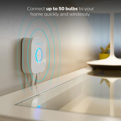Philips Hue Bridge Smart Accessory - Central Hub for Smart Lighting - White - 140mm x 146mm x 72mm