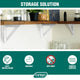 Carinya Triangle Stayed Bracket 190mm White Steel 100kg Capacity