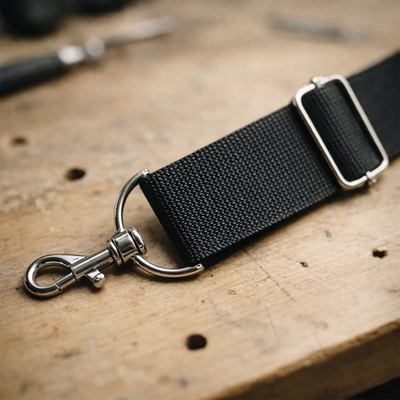 Grunt 50mm x 10m Black Poly Webbing - Strong - Durable - 900kg Strength