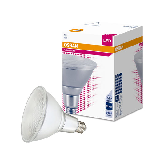 Osram 13W LED PAR38 Light Globe - 1200lm - E27 - IP65 - 6000K Daylight