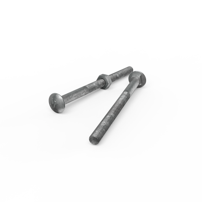 Zenith Hot Dip Galvanised Cup Head Bolts Nuts M8 x 120mm 25 Pack