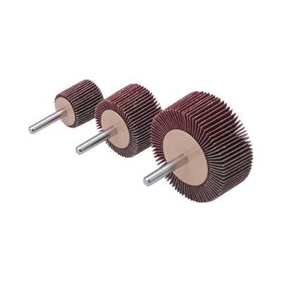 Craftright 3 Piece Sanding Flap Wheel Set - 60 Grit - Abrasive Cloth - Versatile