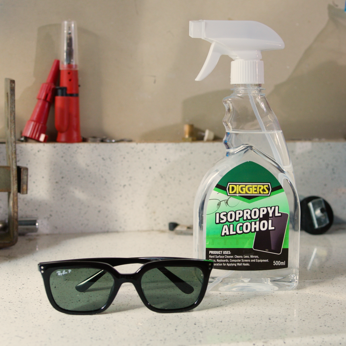 DIGGERS Isopropyl Alcohol 500ml Liquid Cleaner - Fast Evaporation