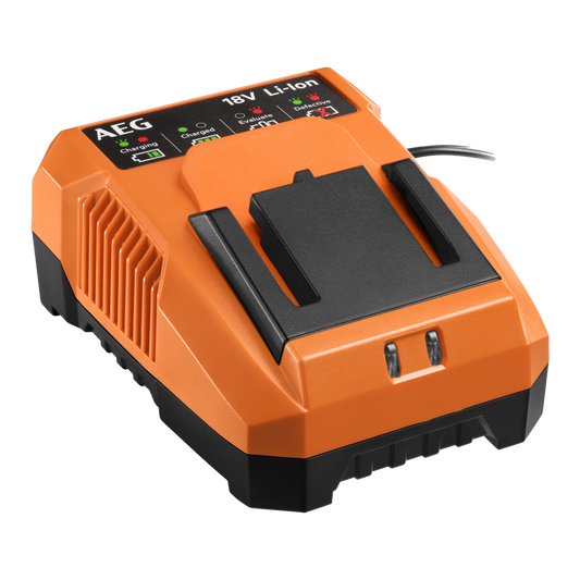 AEG 18V Battery Charger A18SPC30 - Charges 18V Batteries - LED Display - Wall Mountable