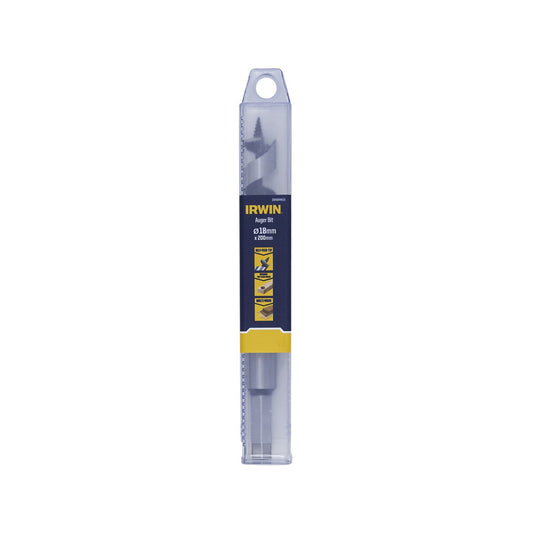 Irwin Auger Bit 18mm x 200mm - Self-Pulling Thread - Durable Hardened Steel – view 2 - Auzzistore