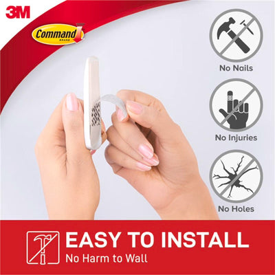 Command White Adhesive Refill Strips 16 Pack Small Medium Large