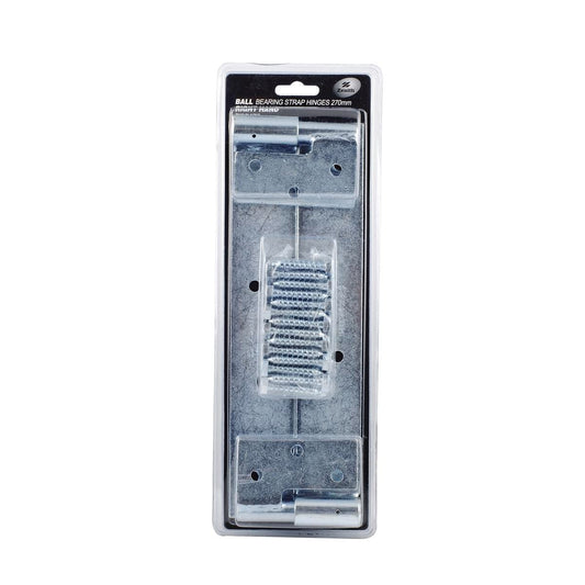 Zenith Ball Bearing Strap Hinges 270mm Zinc Plated 2 Pack Durable