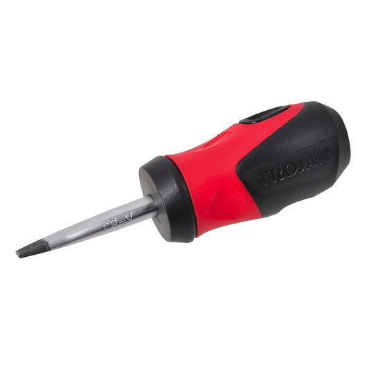 Trojan 38mm No 6 Slot Screwdriver - Magnetic Tip - Red and Black