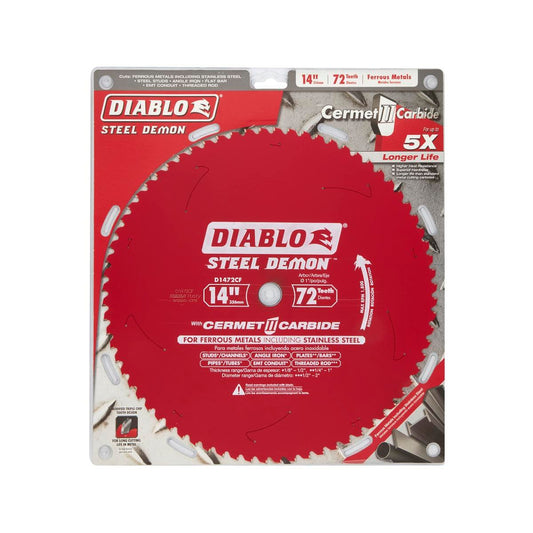 Diablo 356mm 72T Steel Demon Saw Blade - Ferrous Metals - Cermet Teeth