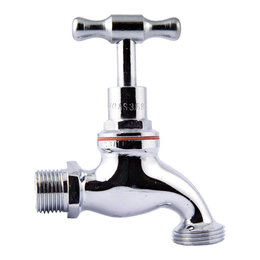 Kinetic 15mm Chrome Garden Tap - Lead Free Brass - Watertight Seal - Auzzistore