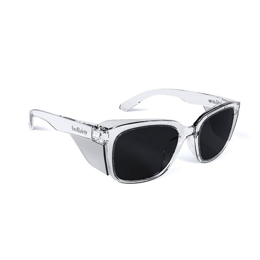 Boll Safety Smoke Platinum STKS 410 Safety Glasses - 51mm x 156mm - Anti-Scratch, Anti-Fog
