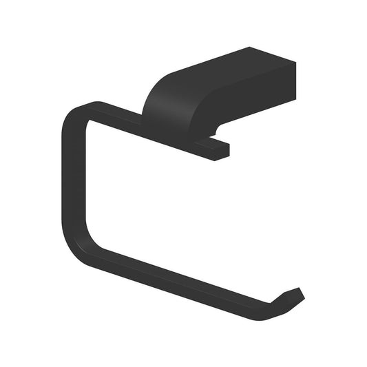 Gareth Aston Black Toilet Roll Holder - Wall-Mounted - 146mm x 99mm - Auzzistore