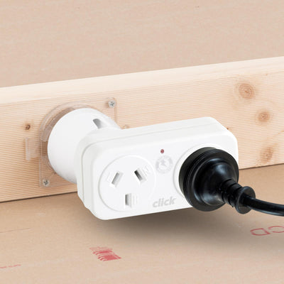 Click Right Hand Double Adaptor With Surge Right